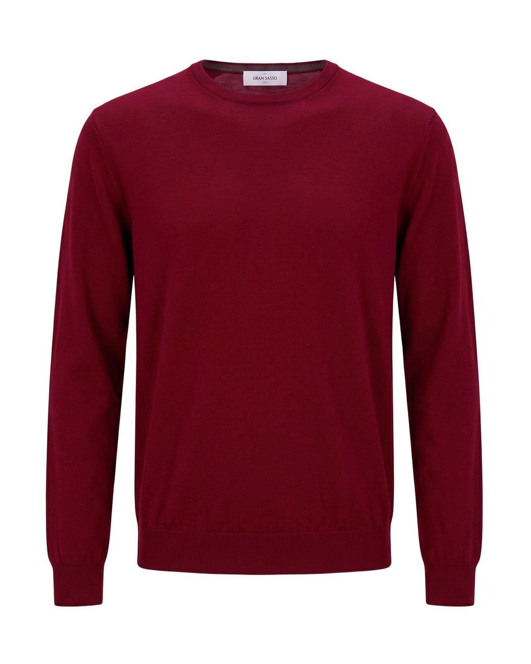Gran Sasso Red Sweater Virgin Wool for men