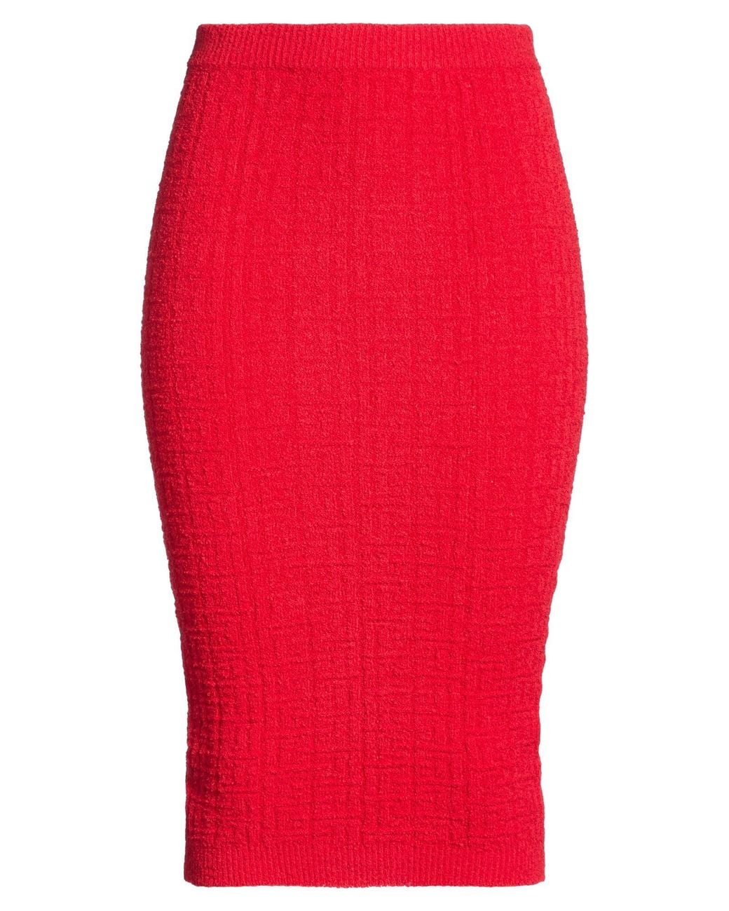W Les Femmes By Babylon Red Midi Skirts