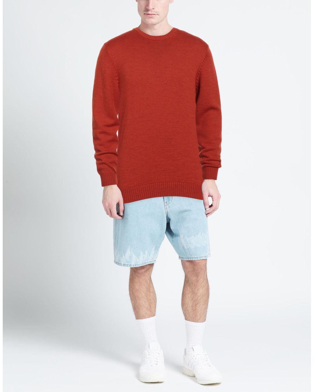 Diktat Red Sweater Merino Wool for men