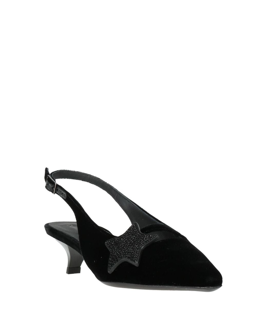 Emporio Armani Black Pumps Textile Fibers