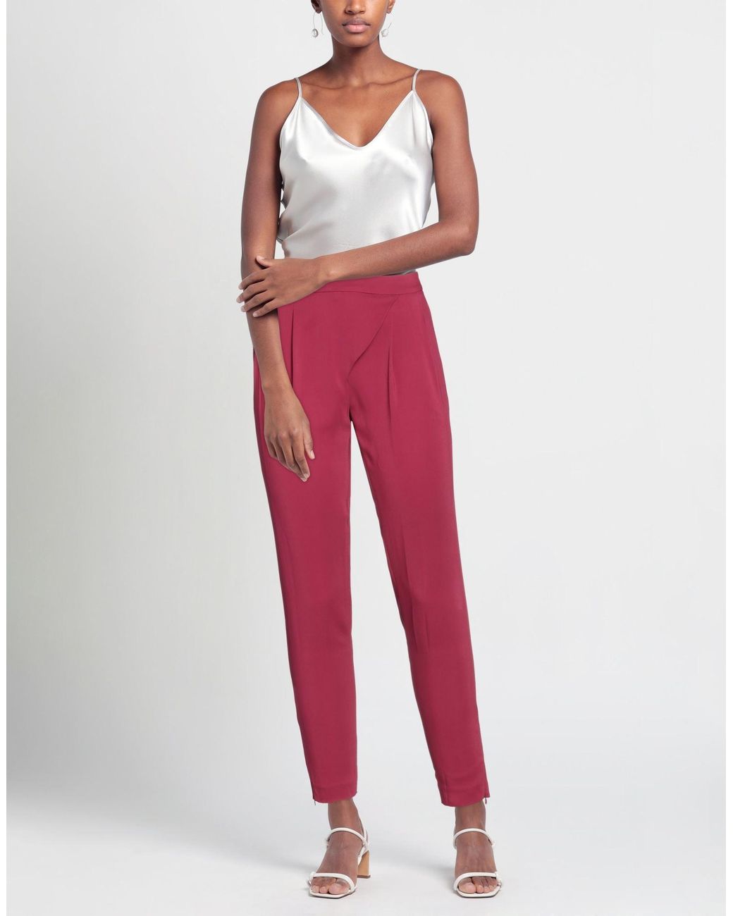 SIMONA CORSELLINI Red Trouser