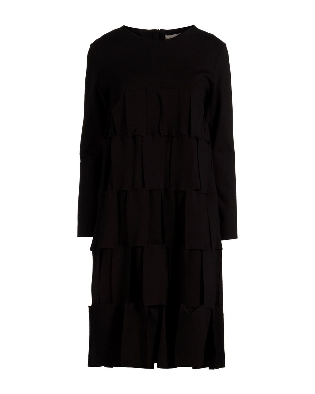 MEIMEIJ Black Midi Dress Viscose, Polyamide, Elastane