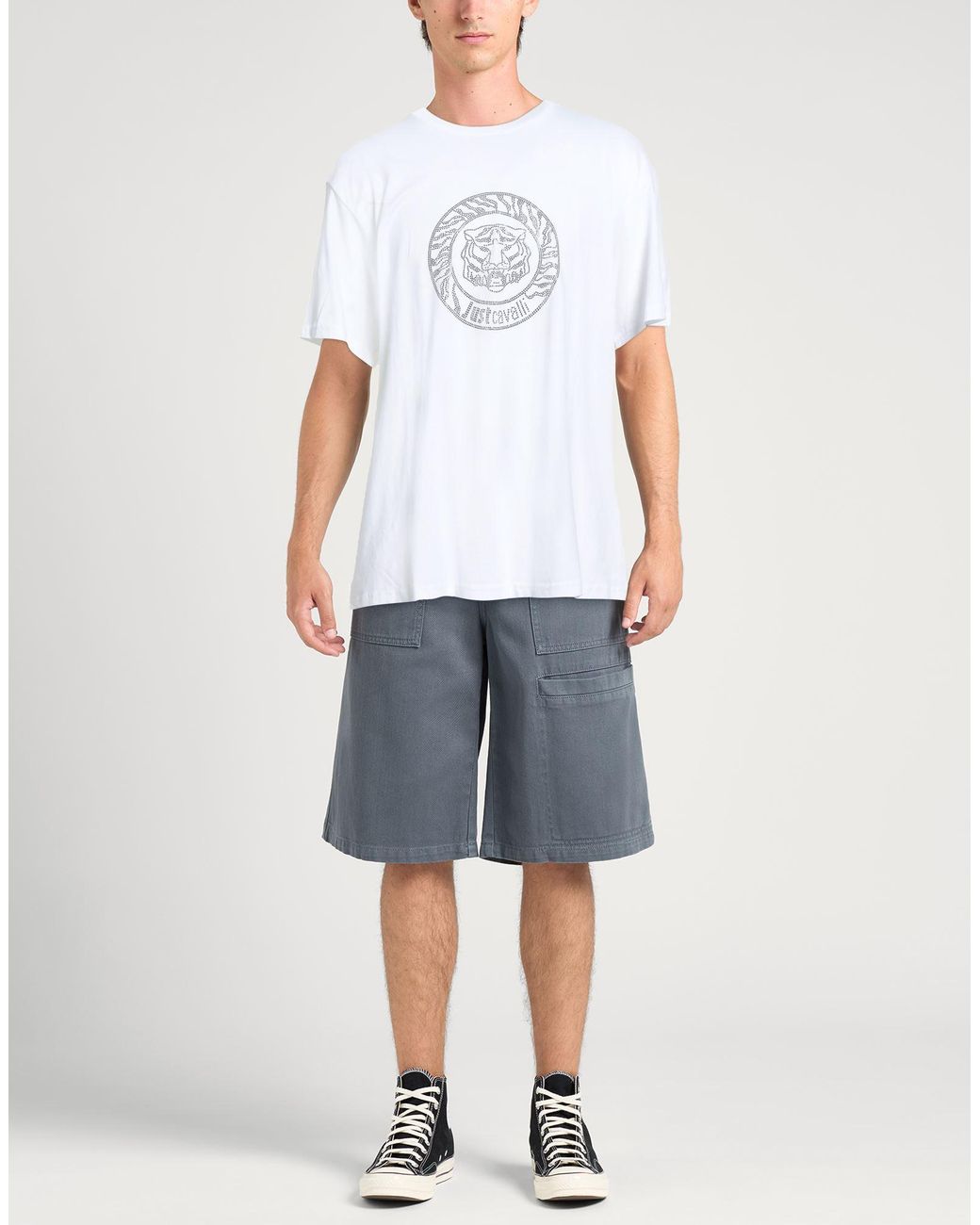 Just Cavalli White T-Shirt for men