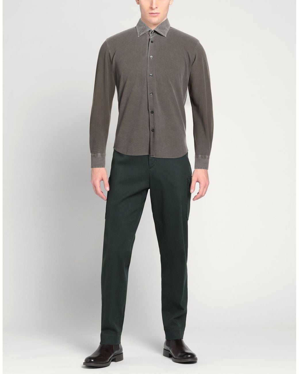 Camisa Rrd de hombre de color Gray