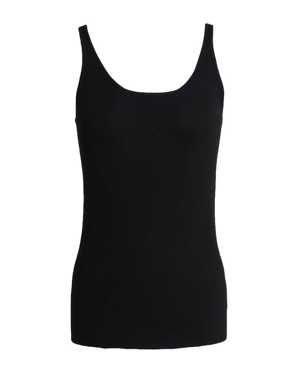 ANNAGRETA Black Tank Top