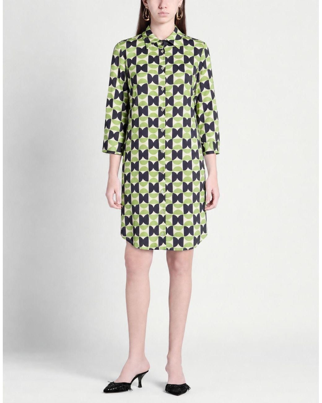 Camicettasnob Green Midi Dress