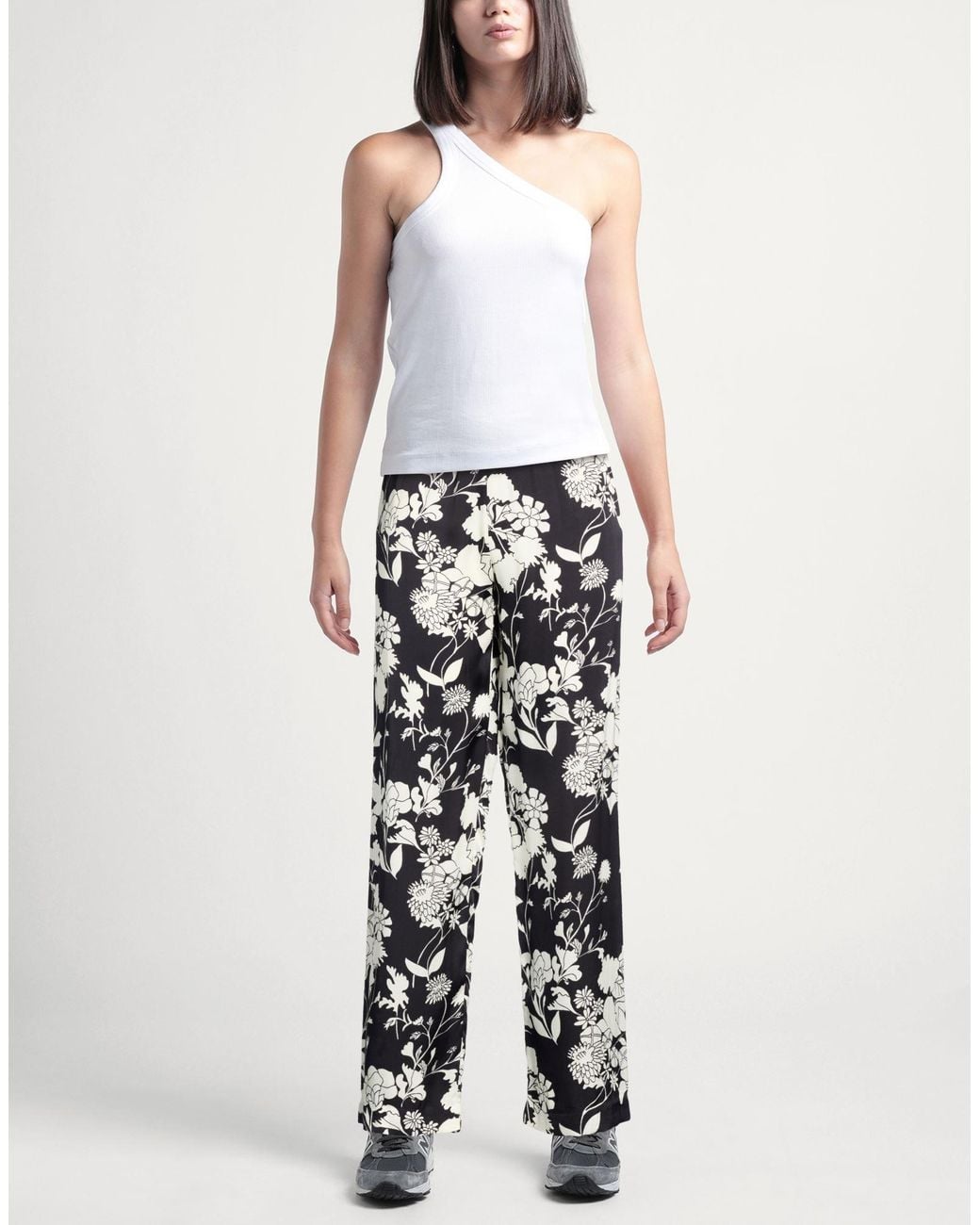 Maje White Pants Viscose