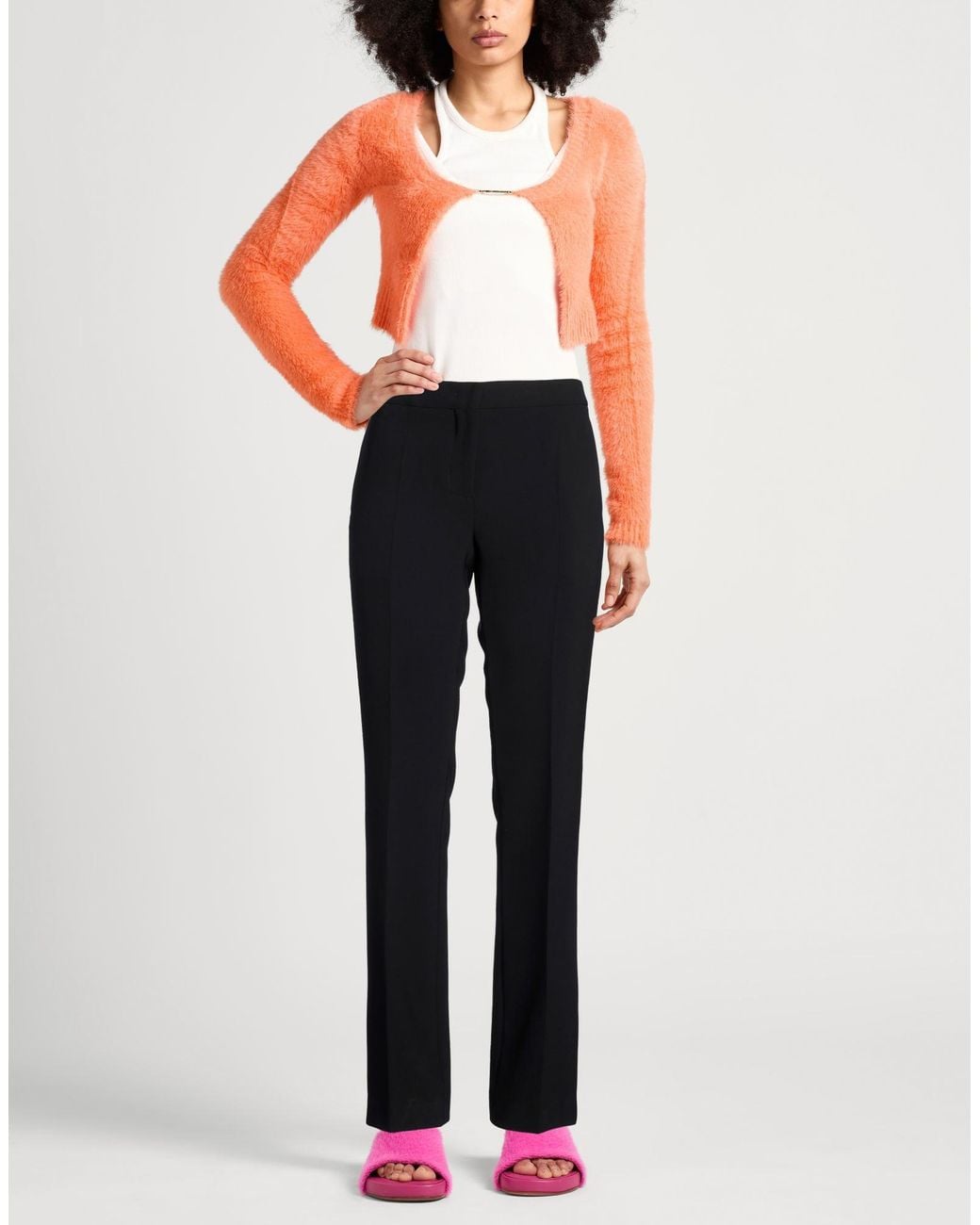 Moschino Blue Pants Polyester, Elastane