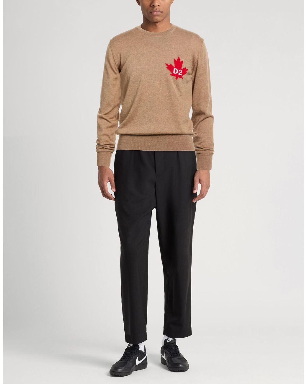 DSquared² Pink Sweater Virgin Wool for men