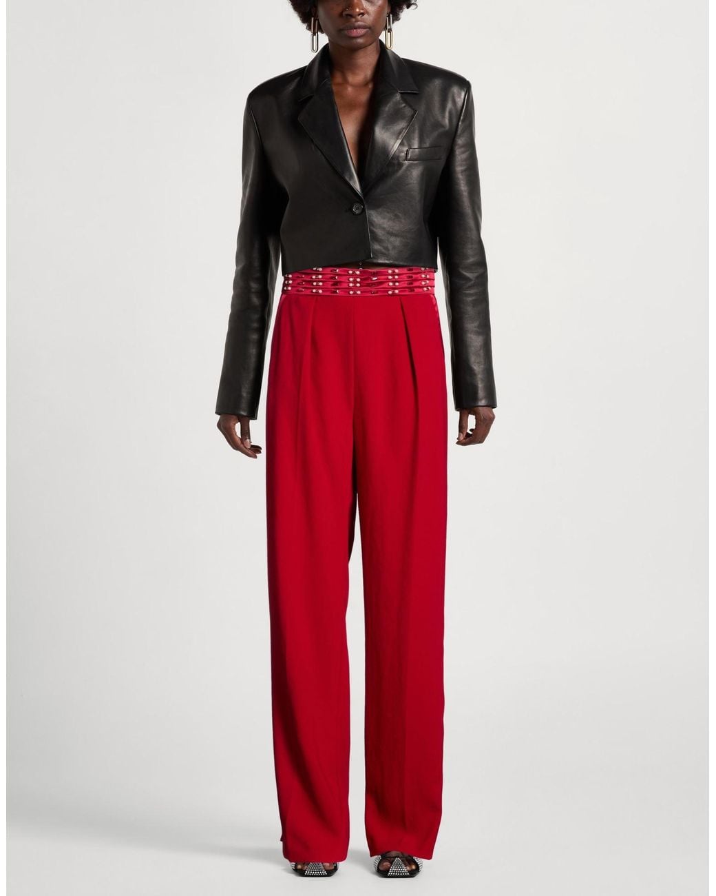 Elisabetta Franchi Red Trouser