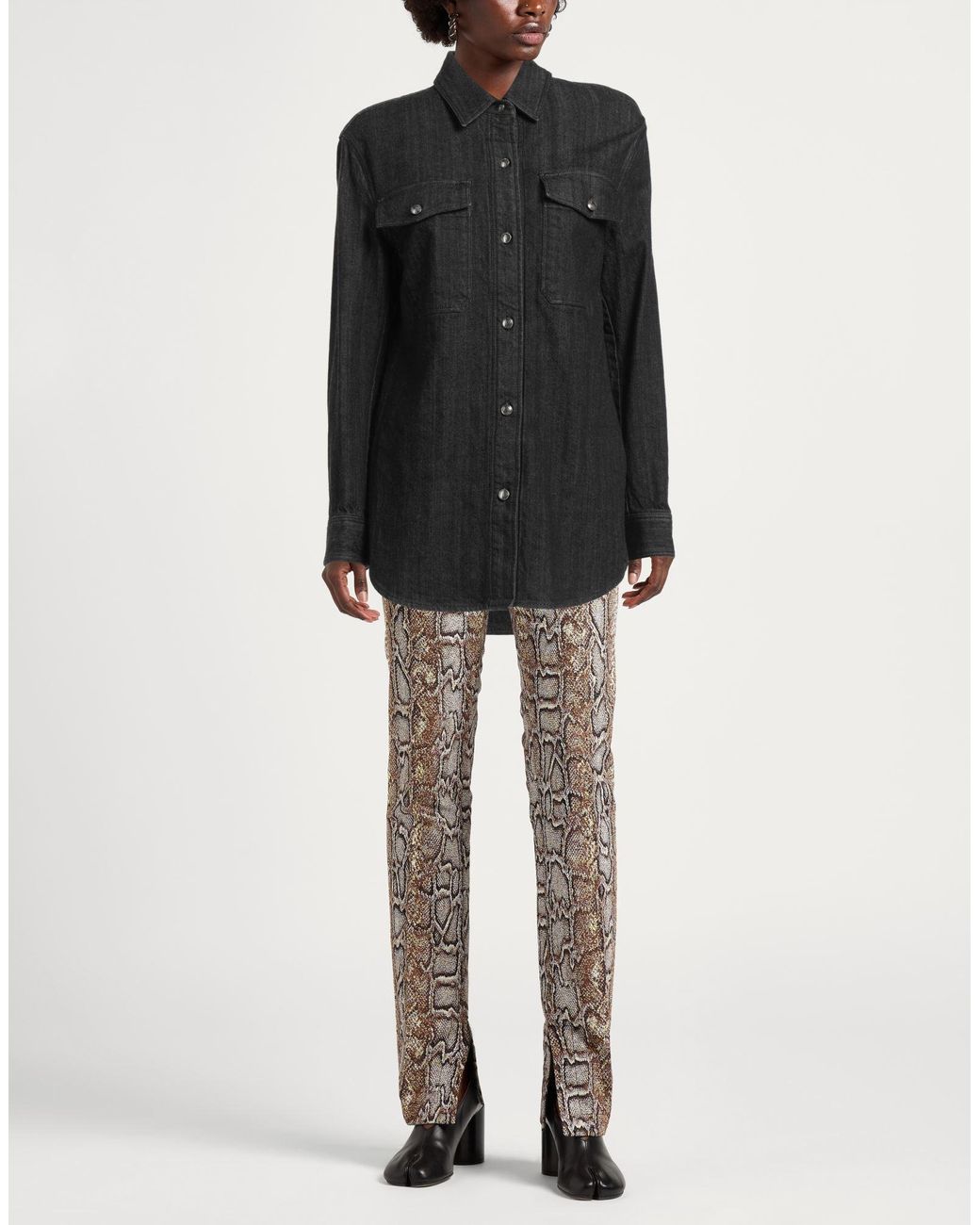 Moorer Black Denim Shirt