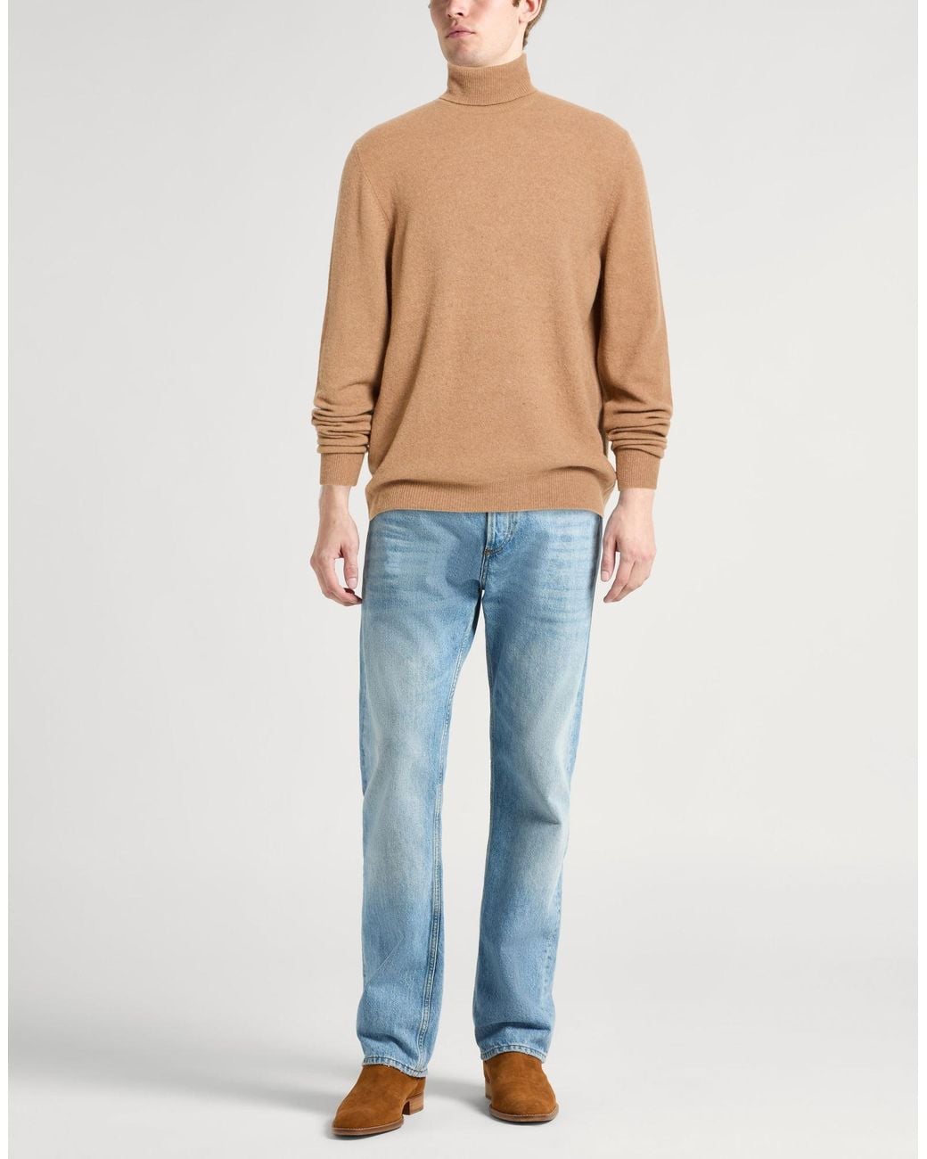 Fedeli Natural Turtleneck for men