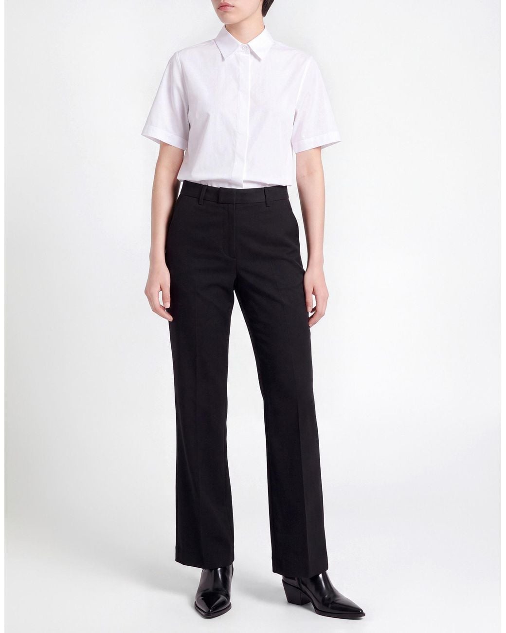 Berwich Black Pants Cotton, Polyamide, Elastane