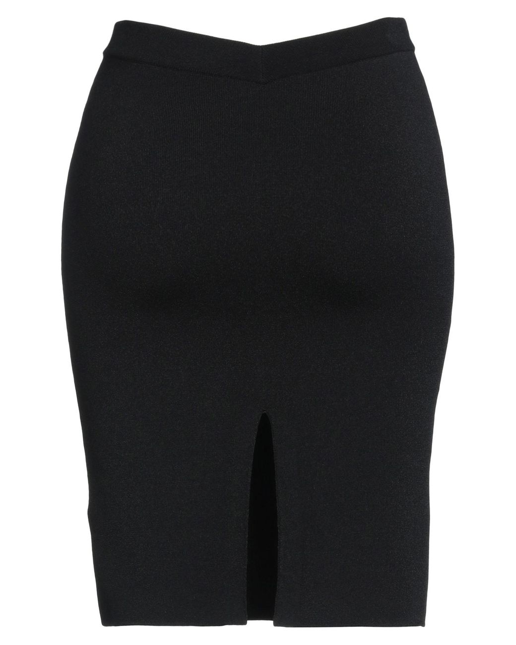Burberry Black Midi Skirt Viscose, Polyamide, Polyester, Elastane