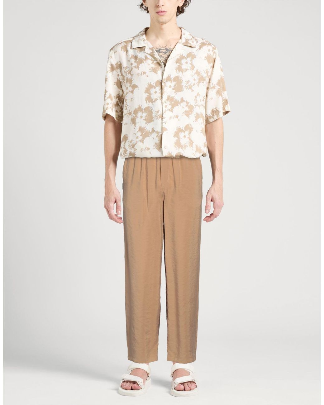 FAMILY FIRST Natural Pants Cupro, Polyester for men