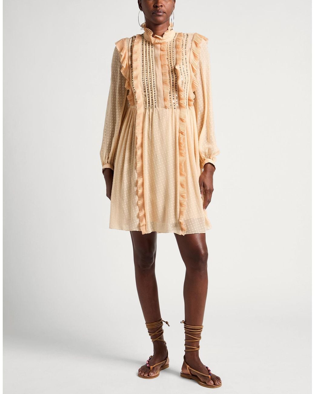Robe Courte Chloé en coloris Natural