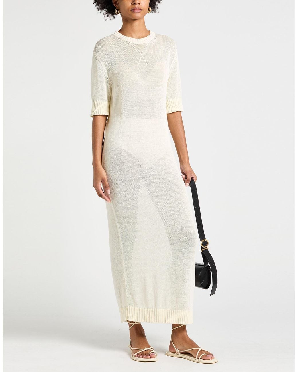 Jil Sander White Maxi Dress Cotton