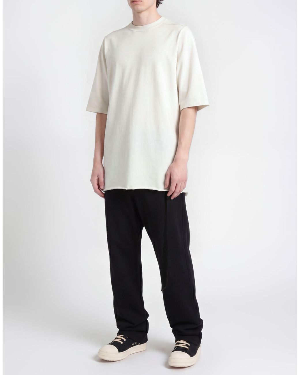 Rick Owens White T-Shirt Cotton for men