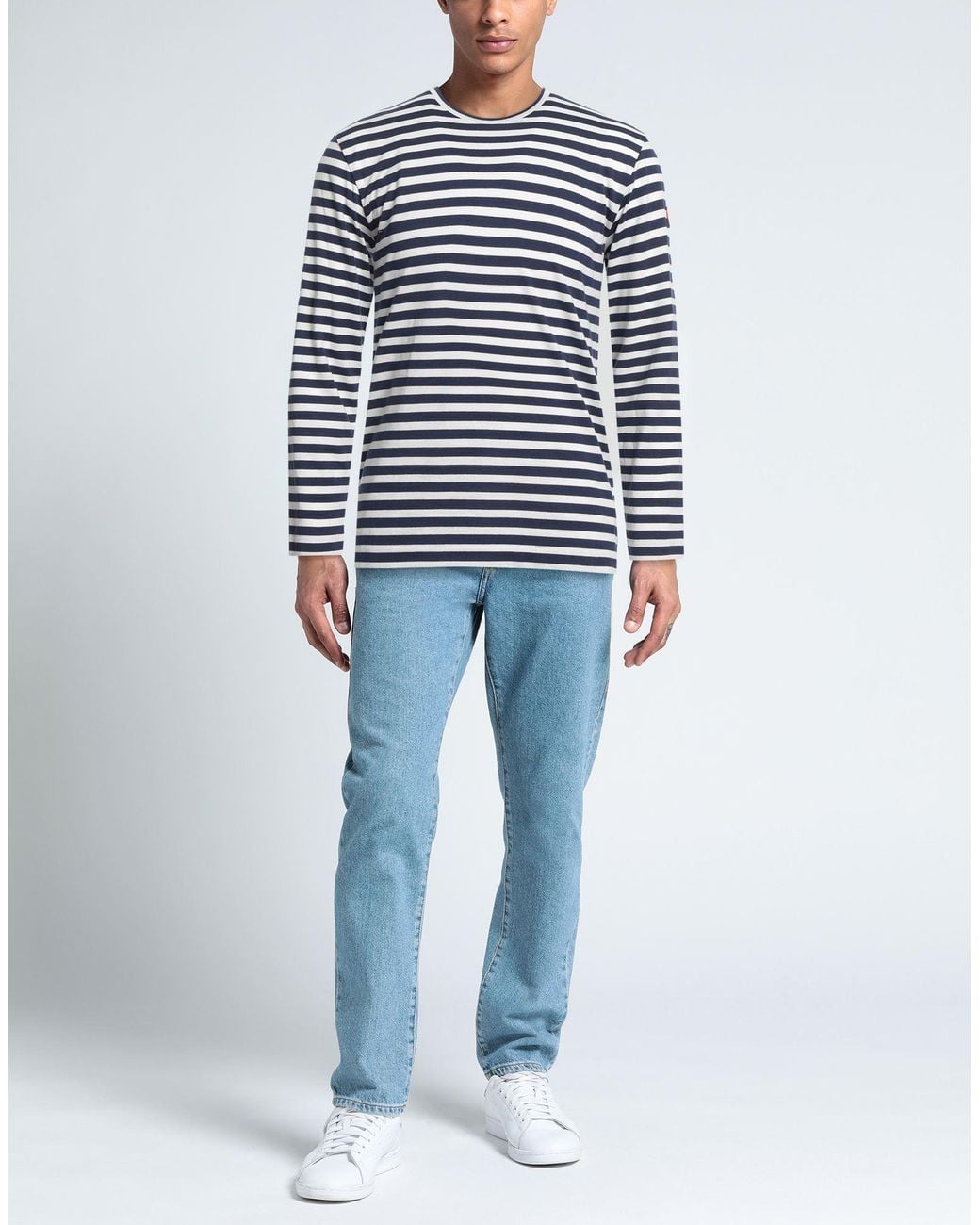 COMME DES GARÇONS PLAY Blue T-Shirt Cotton for men