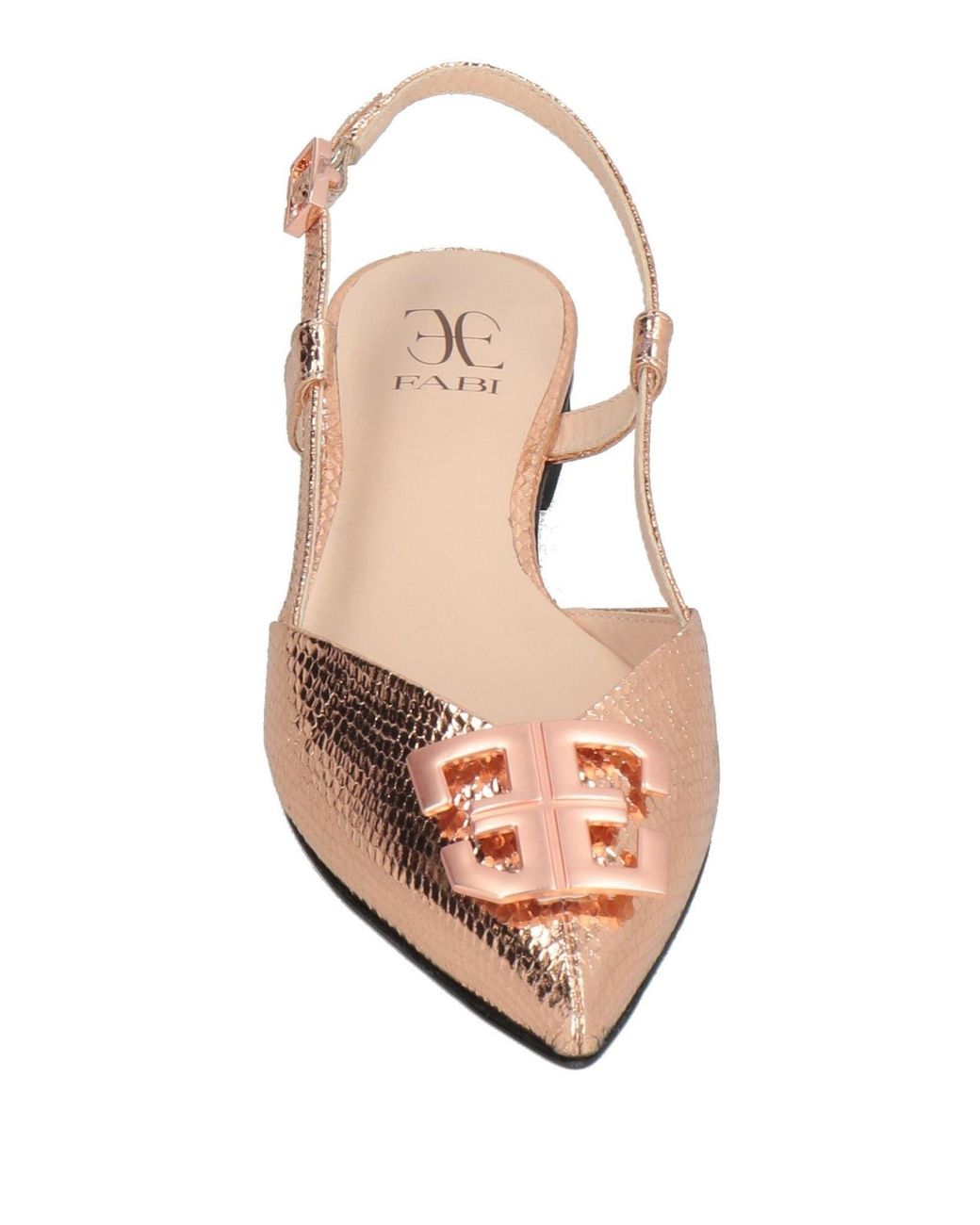Fabi Natural Ballet Flats Leather