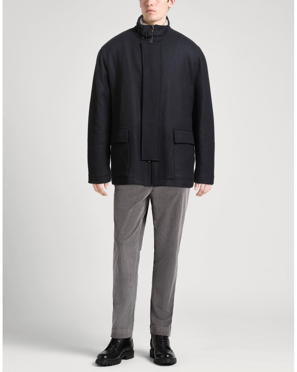 Emporio Armani Blue Coat for men