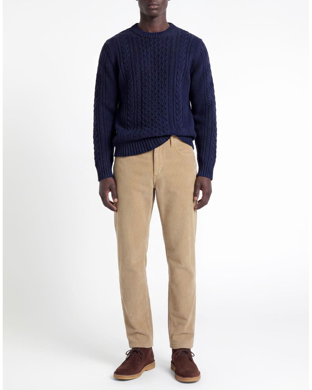 Dondup Natural Sand Pants Cotton, Elastane for men