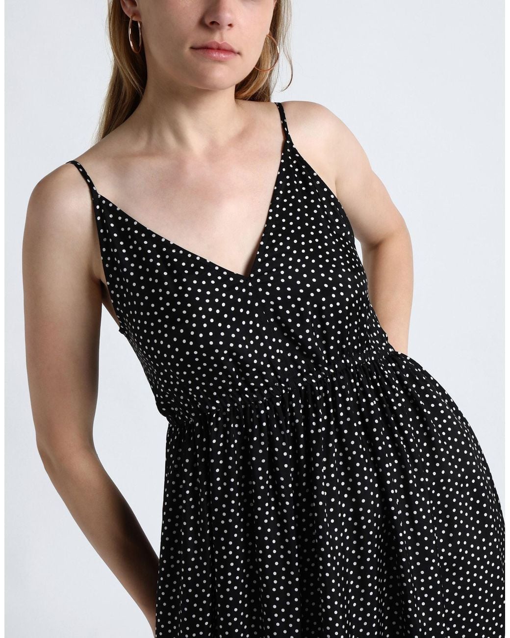 ARKET Satin Long Dress in Black | Lyst