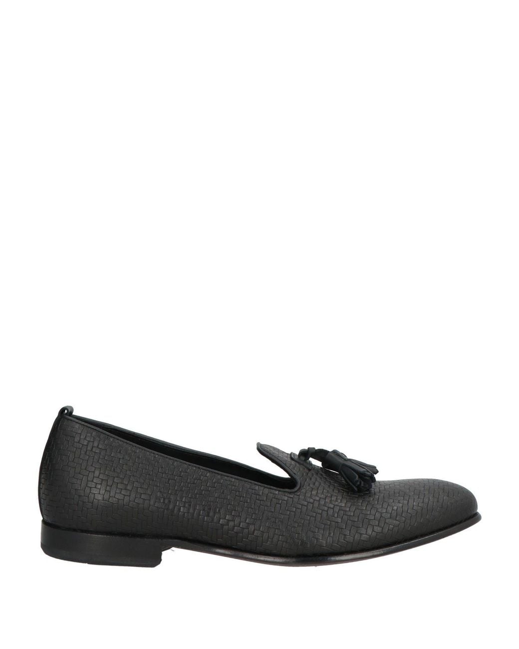 MICH SIMON Black Loafers Leather for men