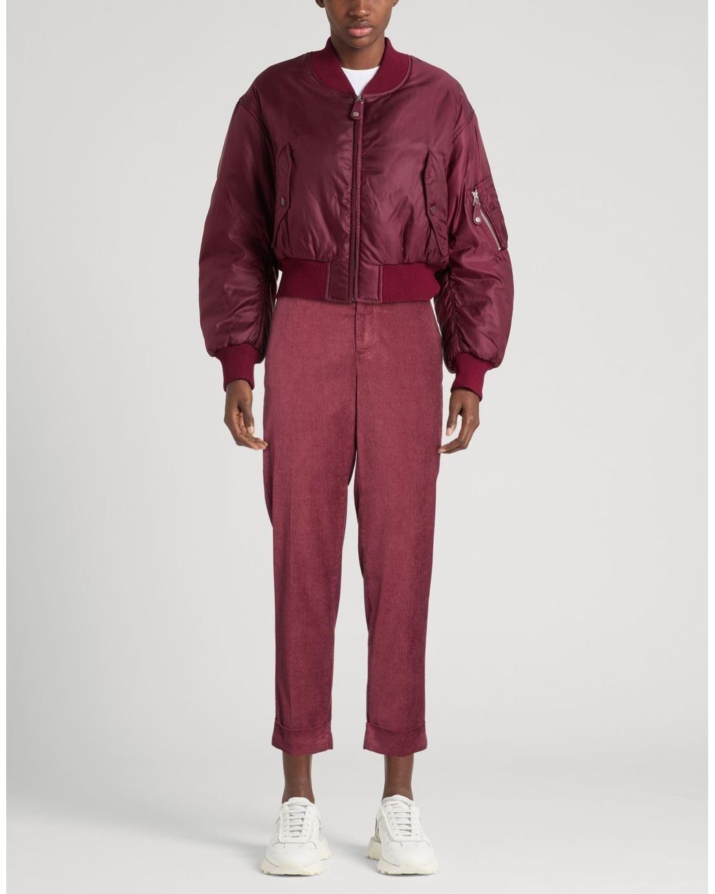 Berwich Red Pants Cotton, Viscose, Elastane