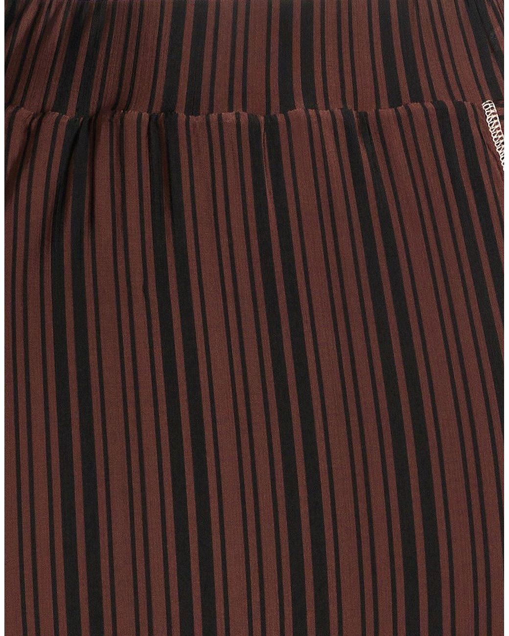 Sunnei Brown Mini Skirt Viscose, Elastane