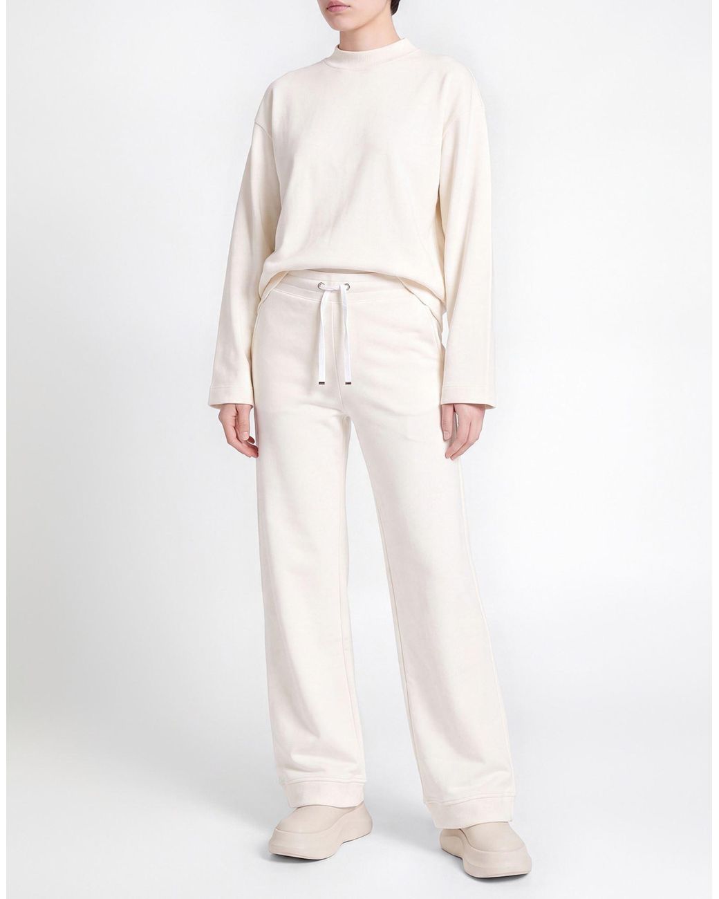 Moorer White Pants Cotton