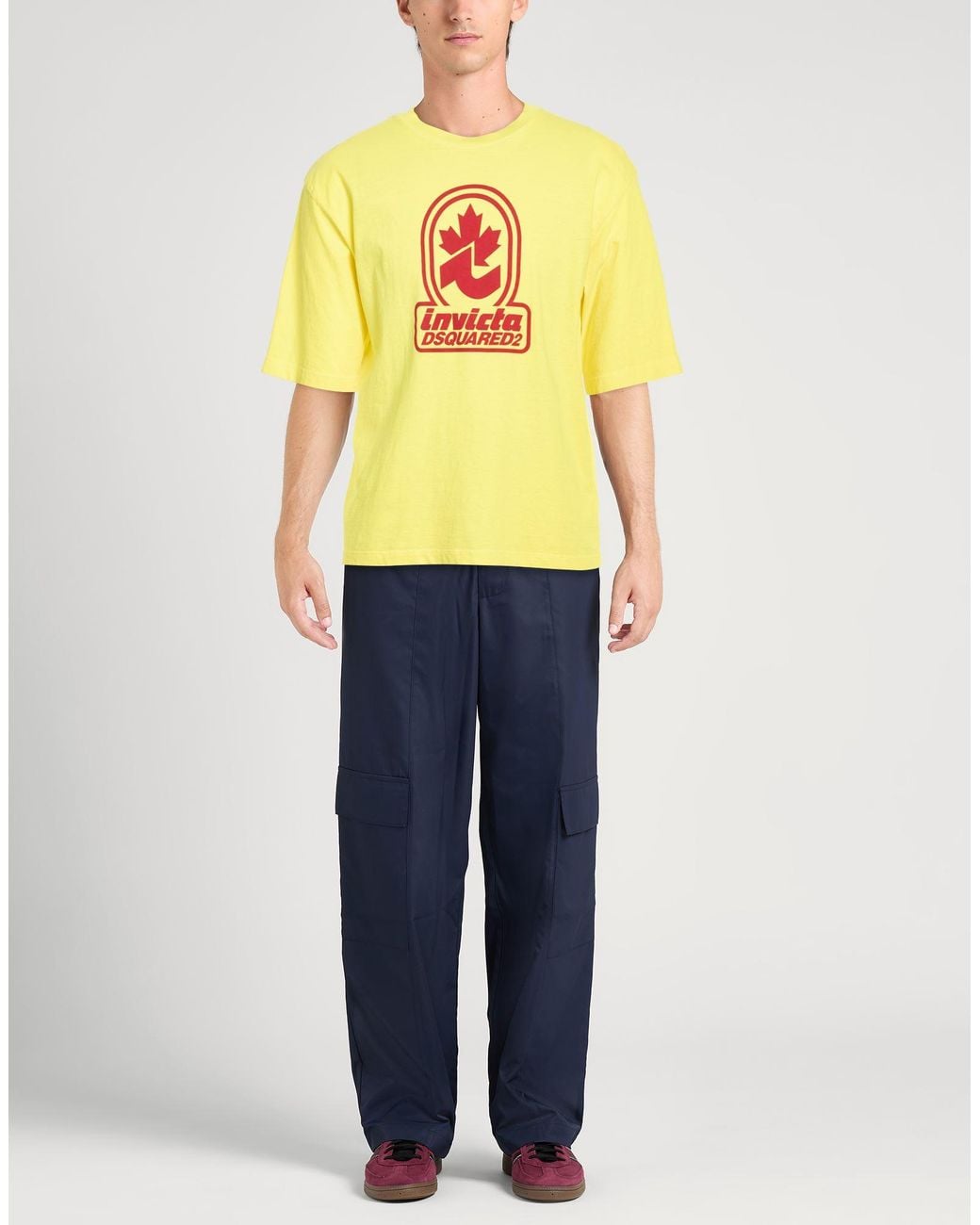INVICTA x DSQUARED2 Yellow T-Shirt Cotton for men