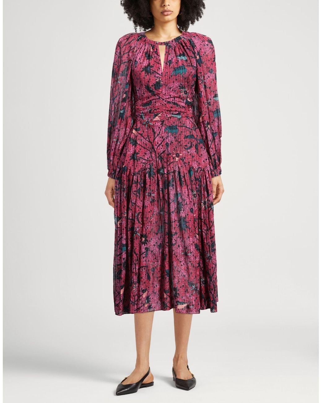 Ulla Johnson Purple Midi Dress