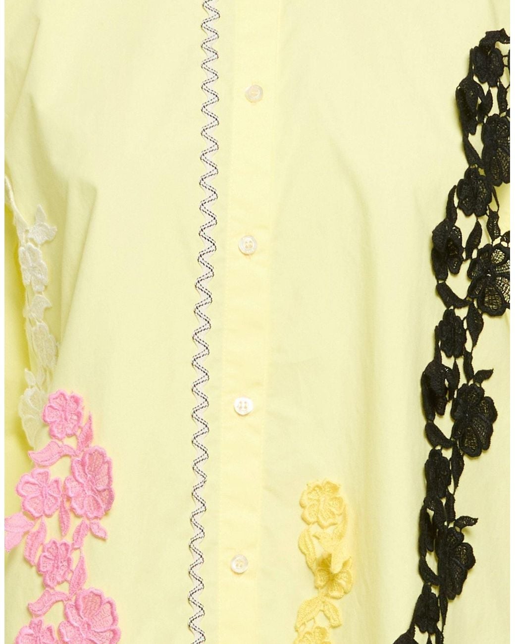 MSGM Yellow Shirt Cotton