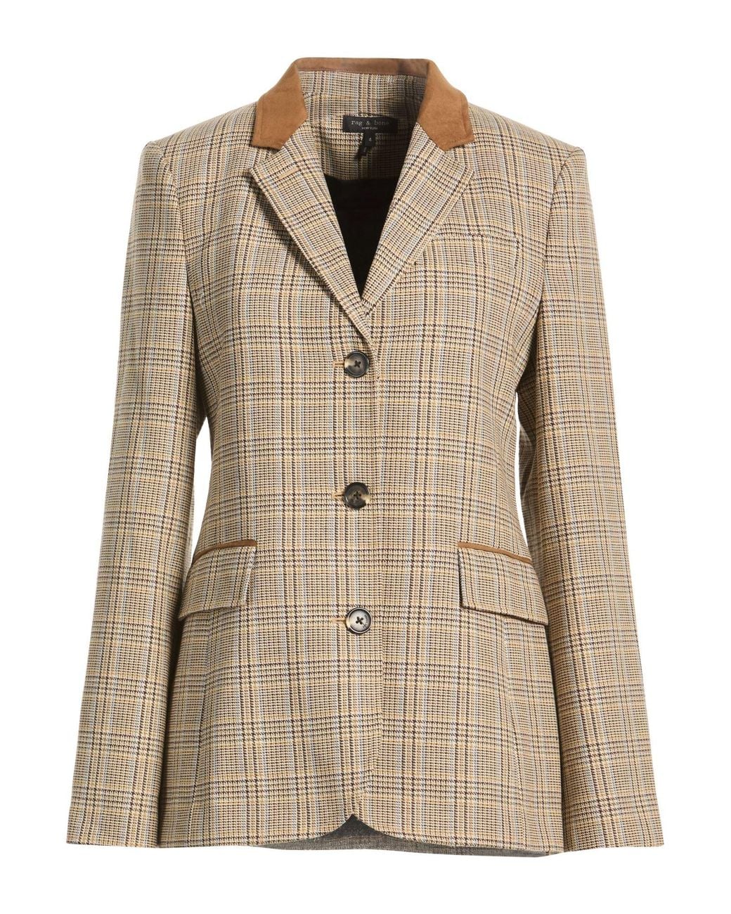 Rag & Bone Natural Camel Blazer Wool, Polyester