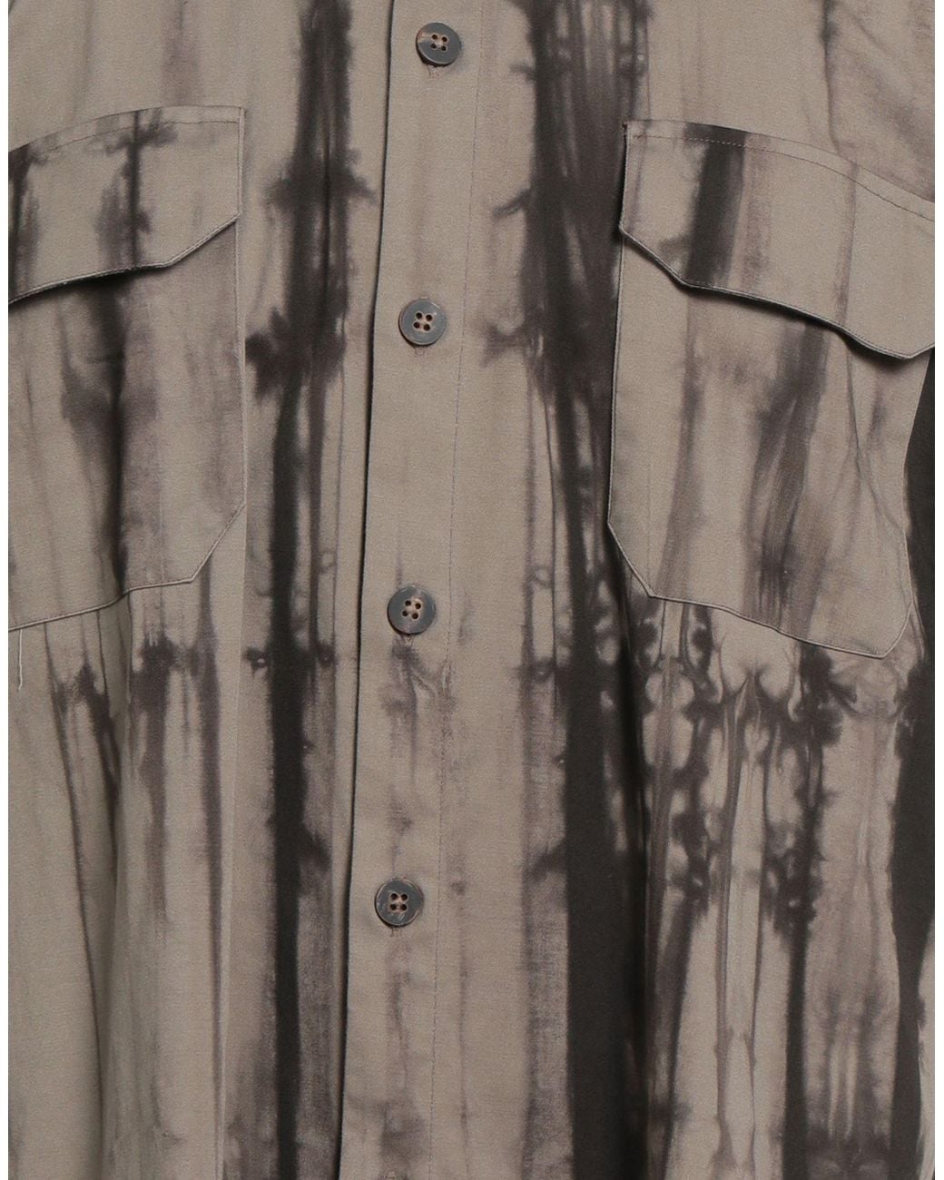 Messagerie Gray Shirt Cotton, Elastane for men