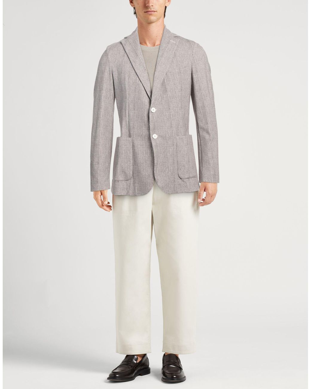 Circolo 1901 Gray Blazer Cotton, Elastane for men