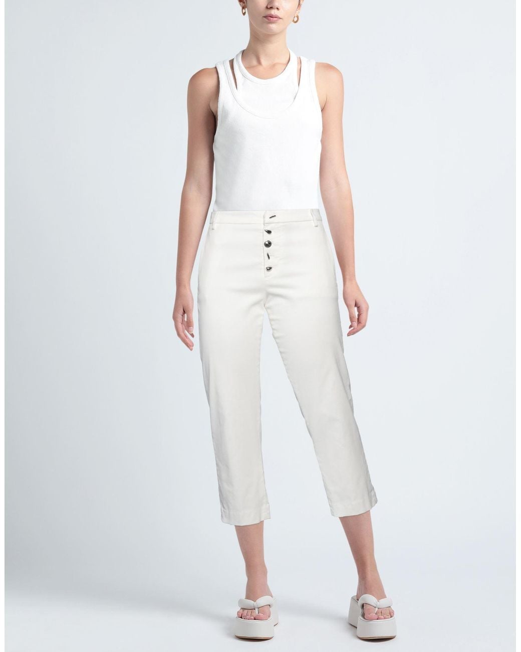 Dondup White Pants