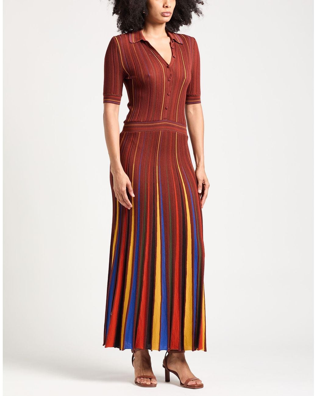 Gabriela Hearst Red Maxi Dress Virgin Wool