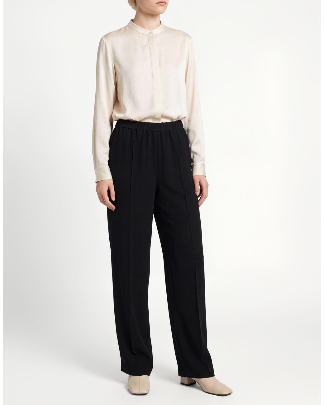 Fabiana Filippi Black Pants Acetate, Viscose