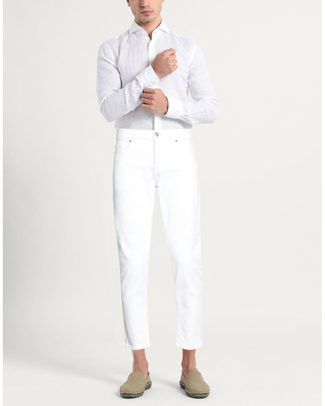 BRO-SHIP White Pants for men