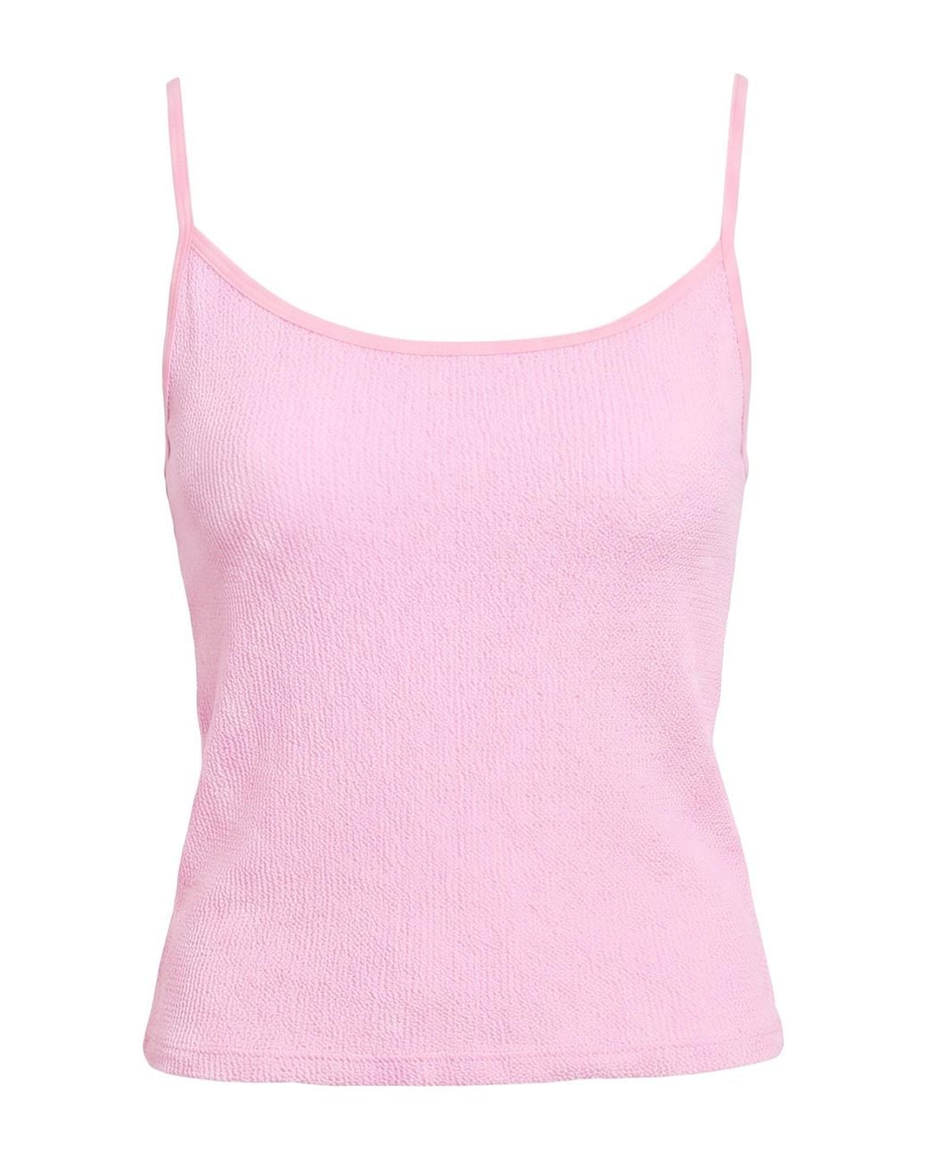 Hunza G Pink Tank Top Polyamide, Elastane