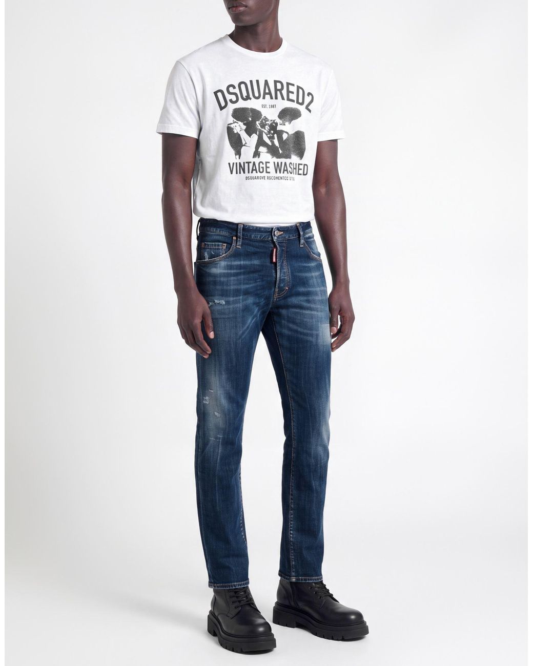DSquared² Blue Jeans Cotton, Elastane for men