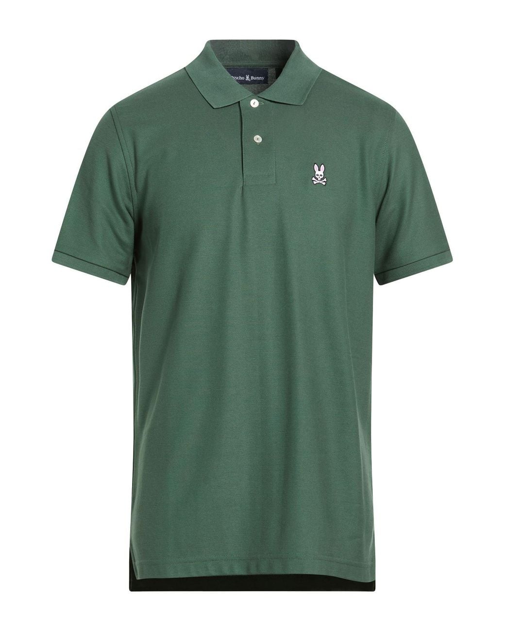 Psycho Bunny Green Military Polo Shirt Pima Cotton for men