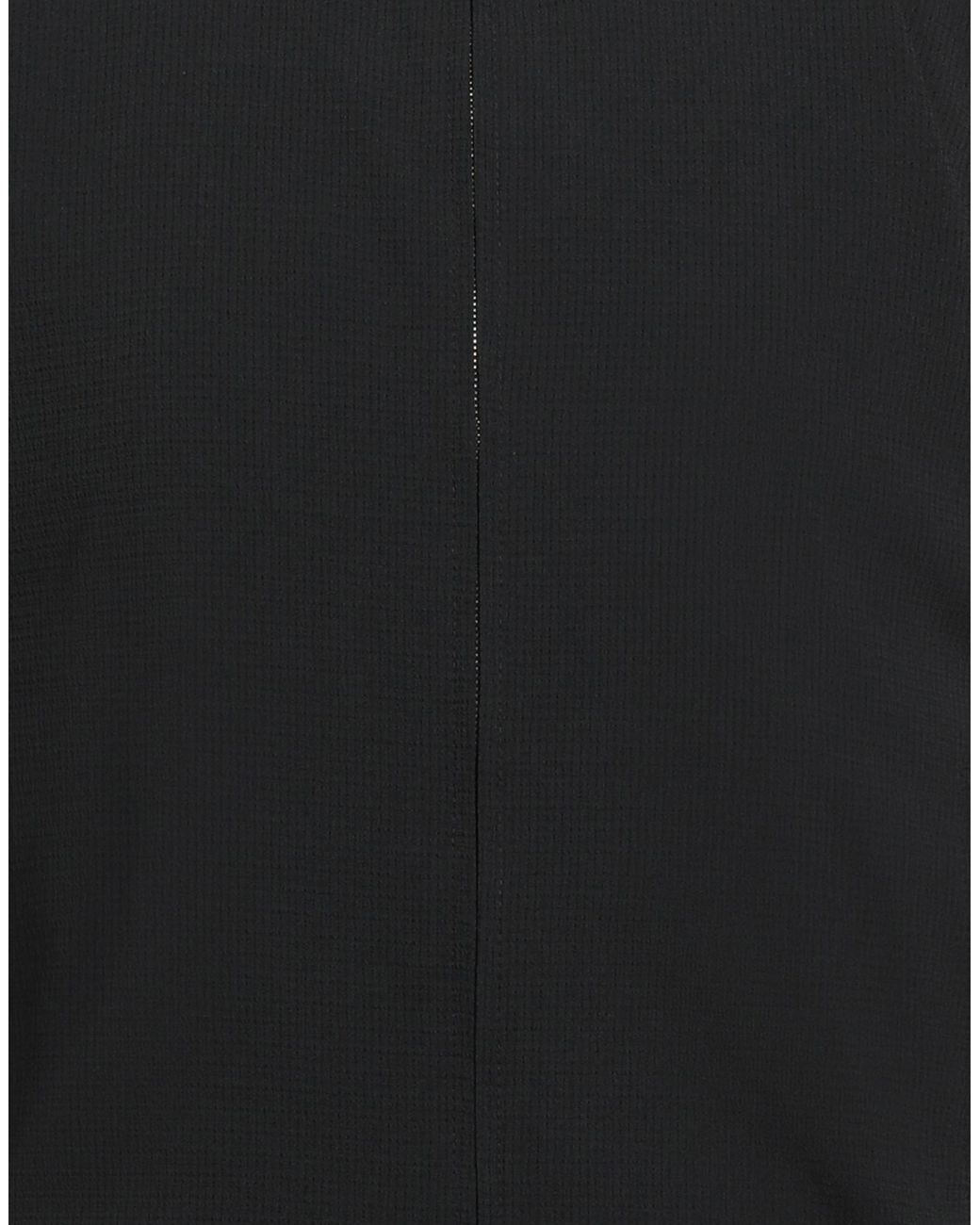 Emporio Armani Black Jacket Polyester, Elastane for men