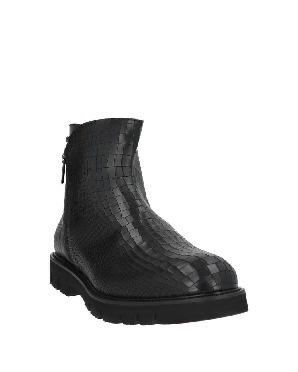 Giovanni Conti Black Ankle Boots Leather for men