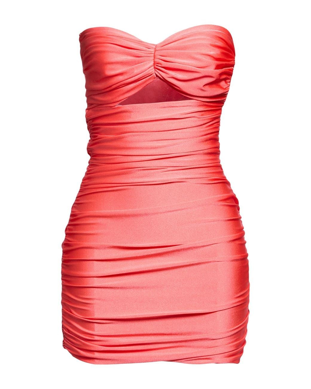 House of Amen Red Mini Dress Polyamide, Elastane