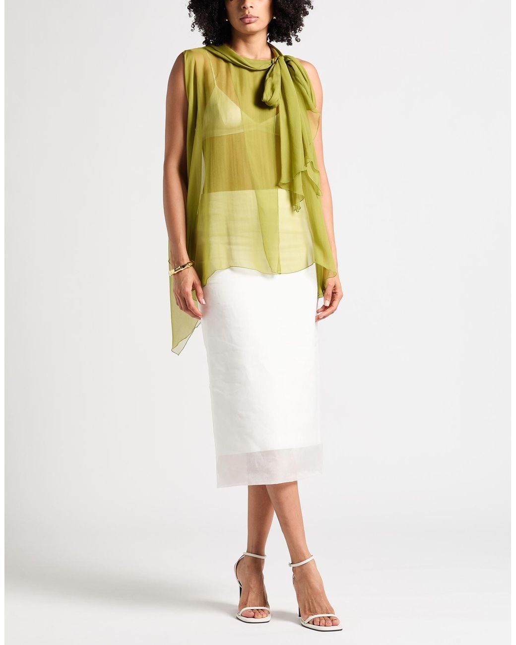 Alberta Ferretti Yellow Top