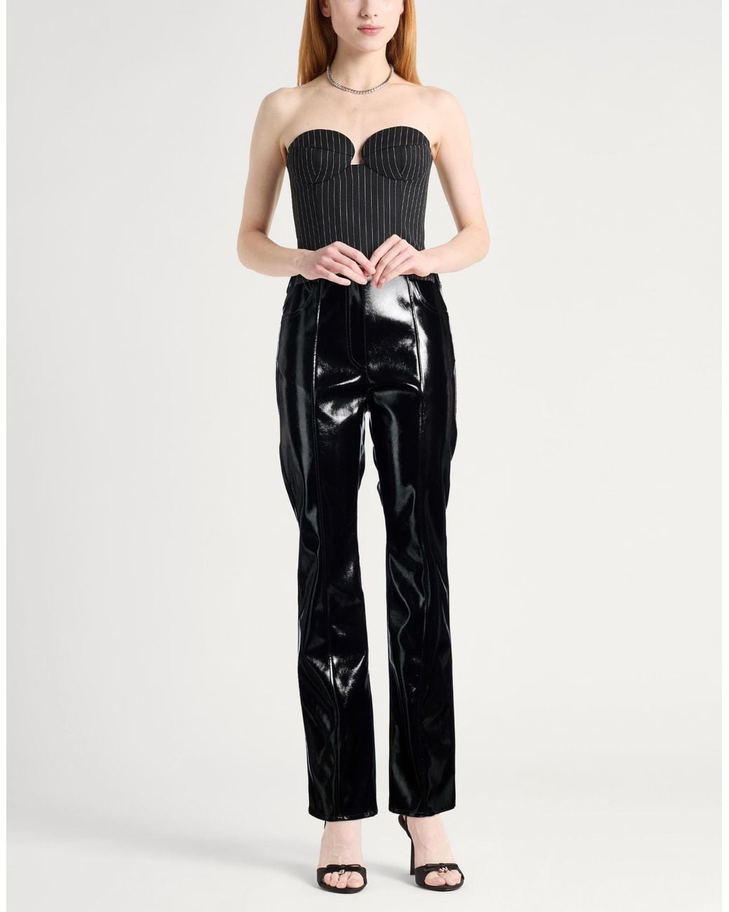 MSGM Black Pants Polyester