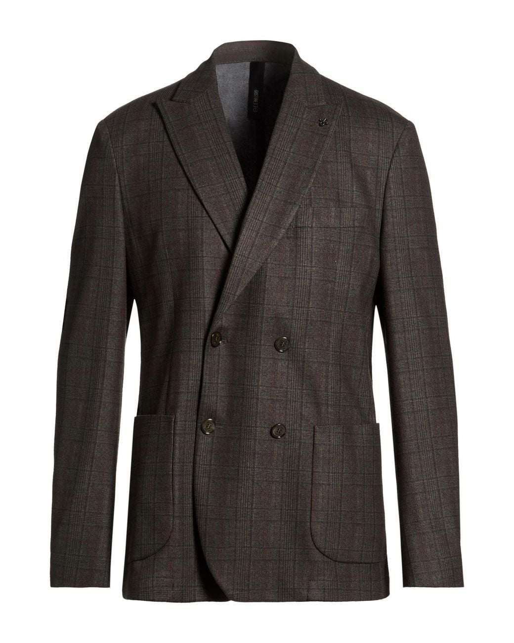 DISTRETTO 12 Black Blazers for men